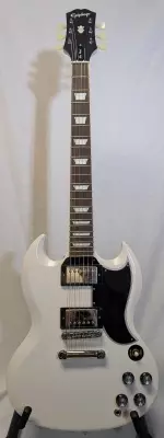 Epiphone - 1961 Les Paul SG Standard Electric Guitar with Case - Aged Classic White